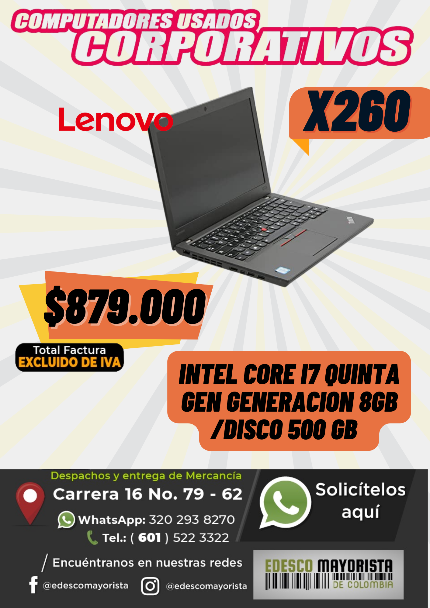 Lenovo X260 core i7